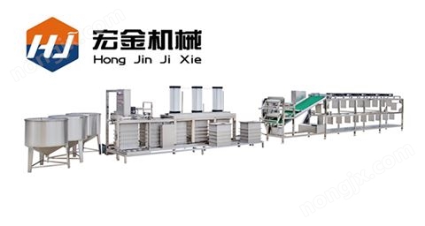 濟南宏金機械全自動大中小型豆腐皮機生產線